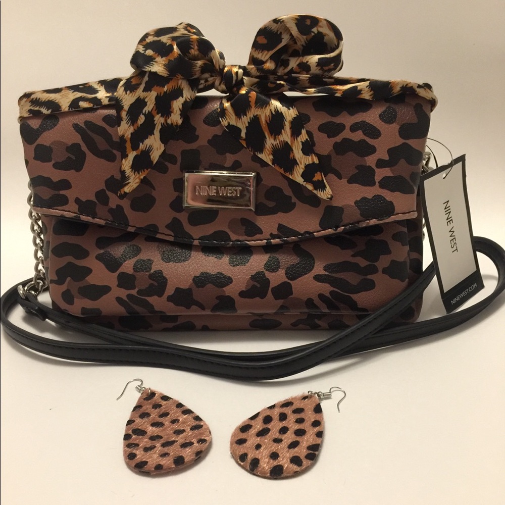 3-Way Wear, Cute Bag w Matching Scarf & Earrings